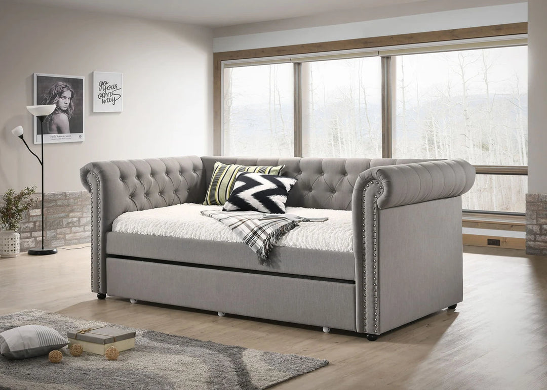 Ellie Dove Gray Daybed with Trundle