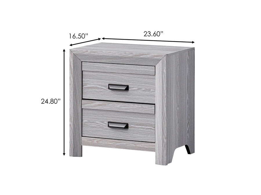 Adelaide Driftwood Upholstered Panel Youth Bedroom Set