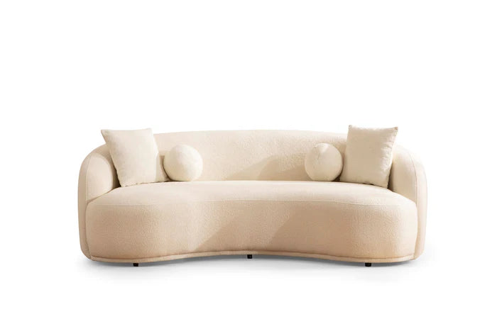 Bonita Ivory Boucle Sofa 91" & Loveseat 81"