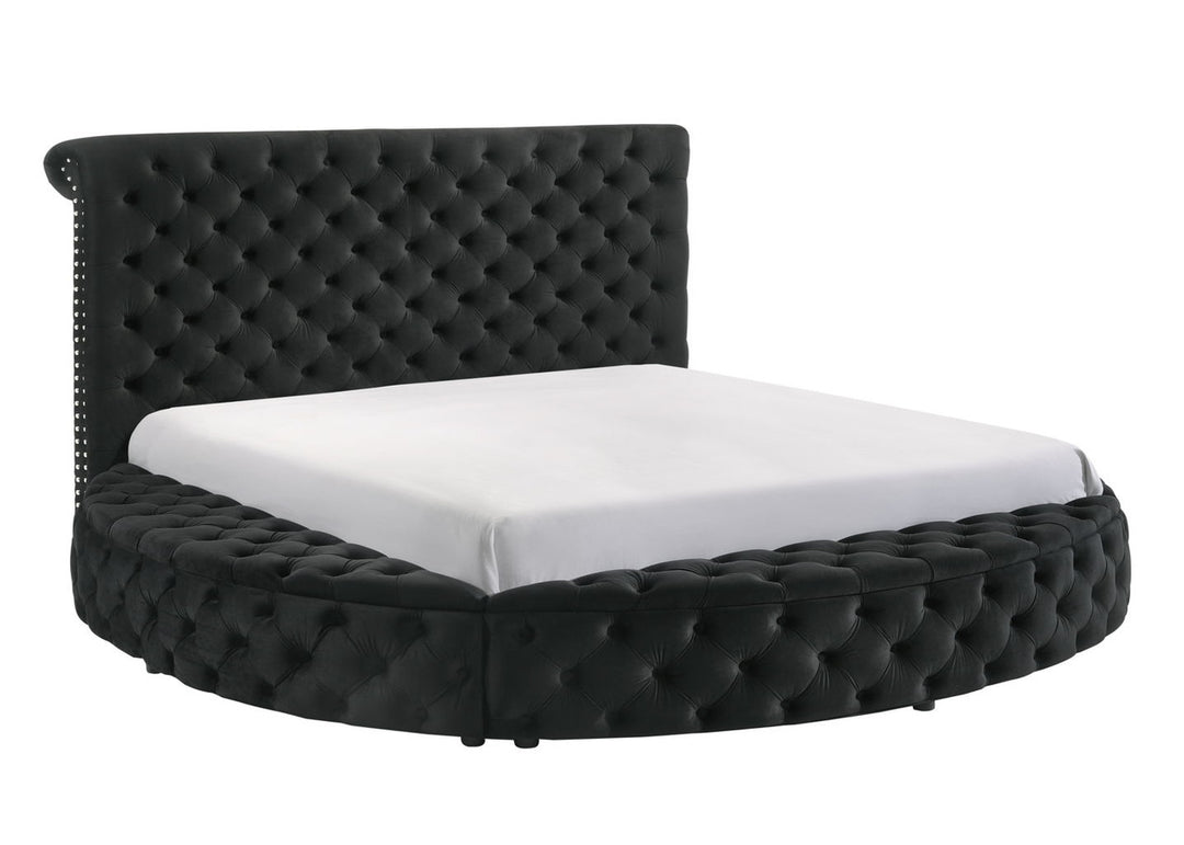Brigitte Black Storage Bed