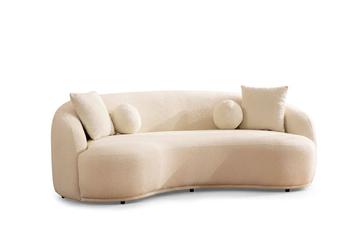 Bonita Ivory Boucle Sofa 91" & Loveseat 81"