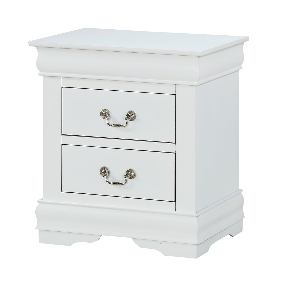 Louis Philip White Sleigh Bedroom Set