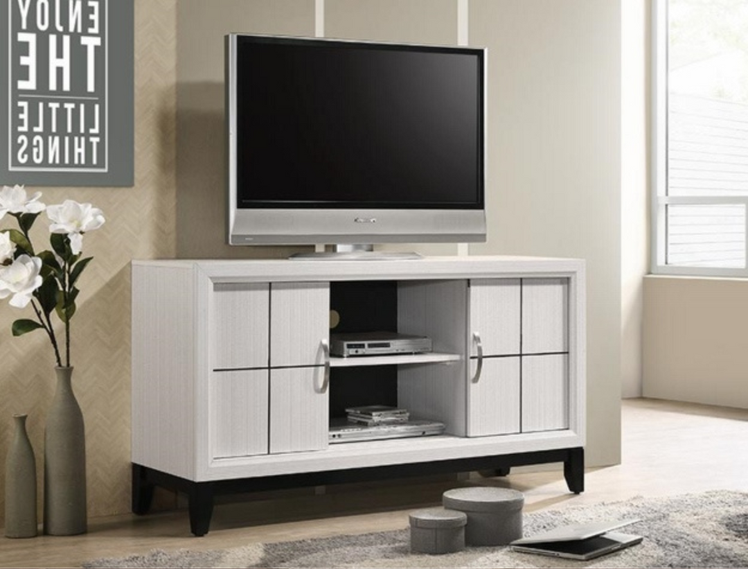 Akerson white chalk 55" TV Stand