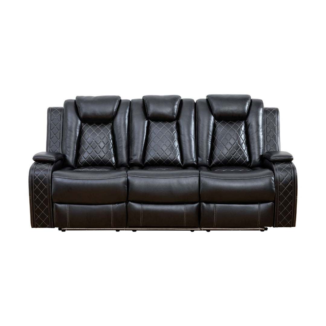 Anaheim Black 3-Piece Power Recliner Sofa Set