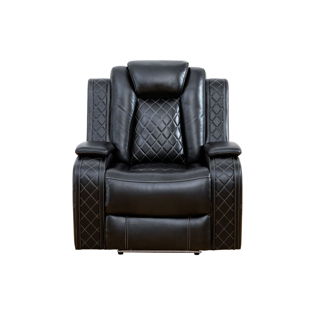 Anaheim Black 3-Piece Power Recliner Sofa Set