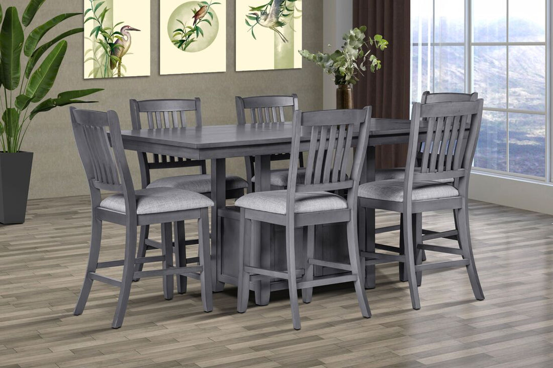 HH D820 Gray Counter Height Set