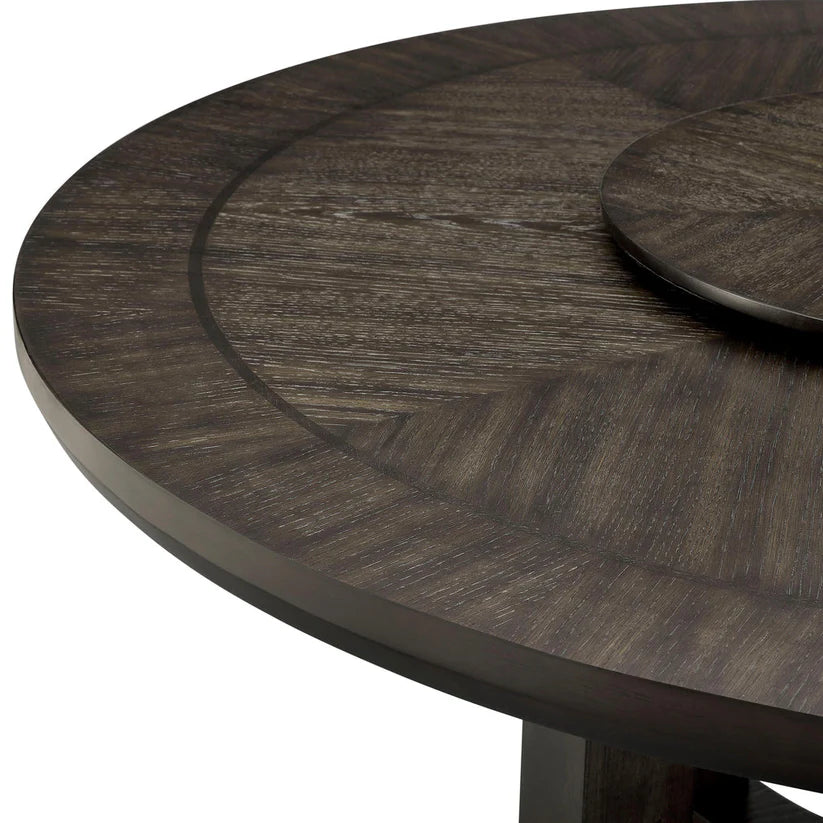 Jeffries Brown Round Dining Set