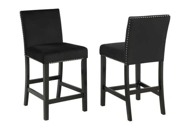 Lennon Black Round 5-Piece Dining Set