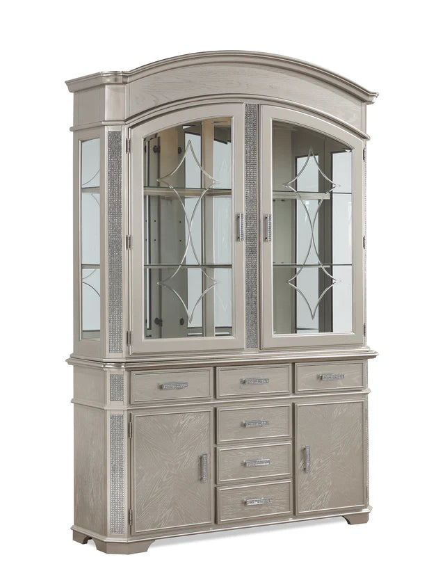 Klina Silver Champagne China Cabinet