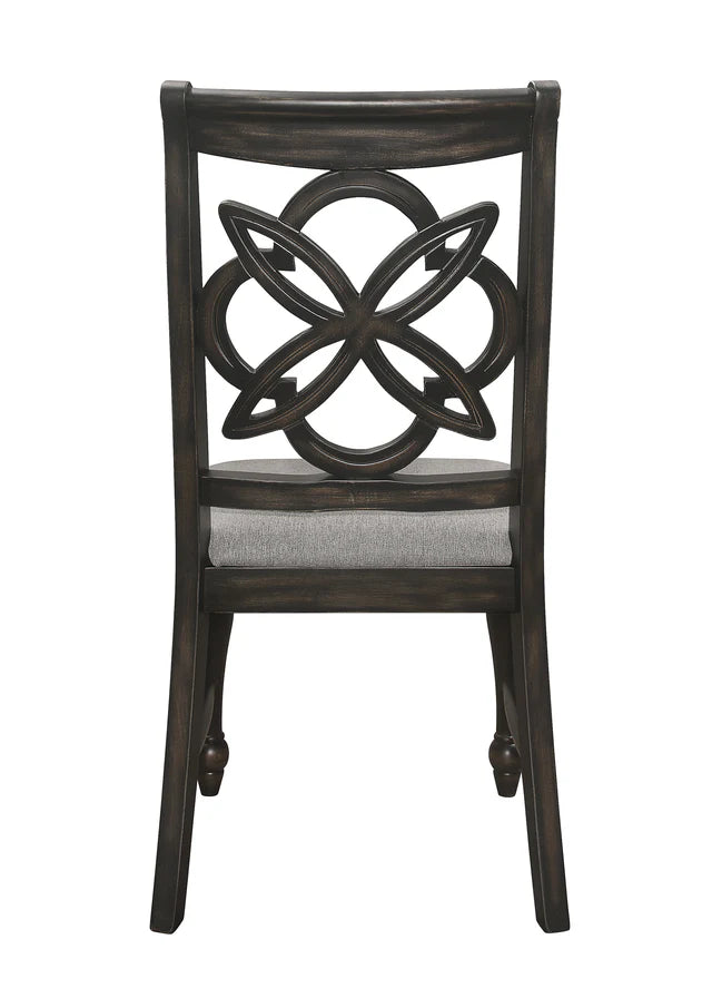 Hilara Espresso/Brown Side Chair, Set of 2