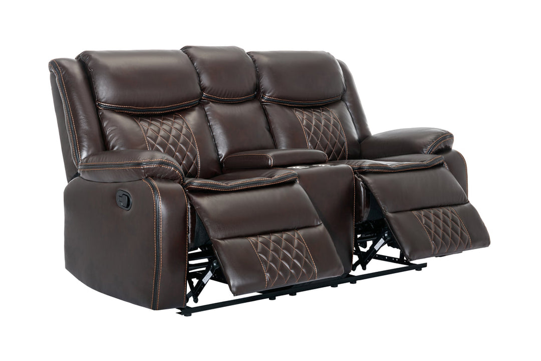 Weston 3-Piece Espresso Reclining Sofa Set