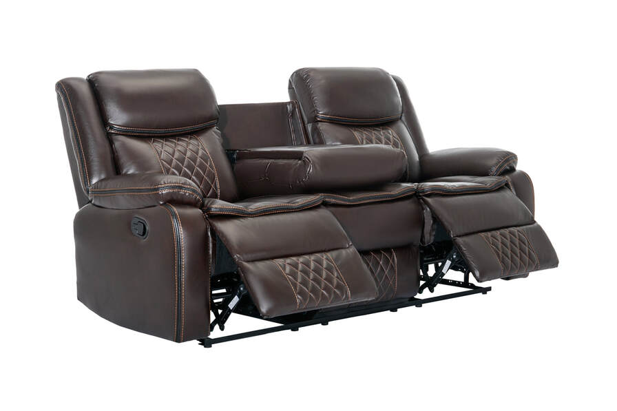 Weston 3-Piece Espresso Reclining Sofa Set