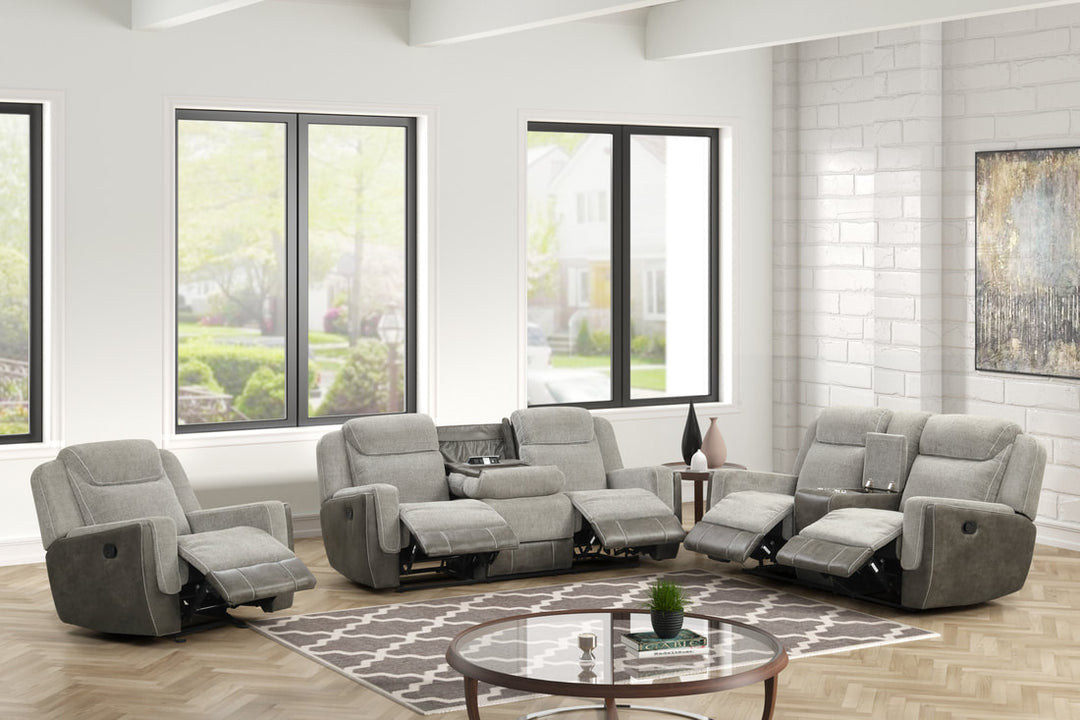 Lisa Gray 3-Piece Reclining Sofa Set