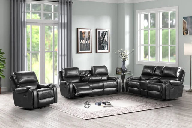 Titan Black 3-Piece Recliner Set