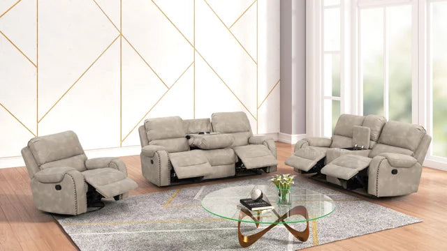 Titan Stone 3-Piece Recliner Set