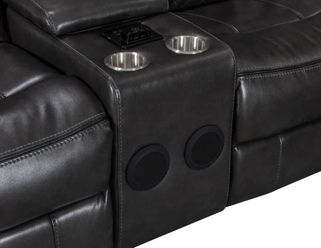 Alexa Gray Recliner Sectional Set