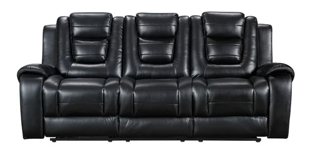 Jordan Black 3-Piece Recliner Set