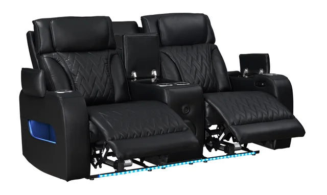 Dubai Black 3-Piece Power Recliner Set