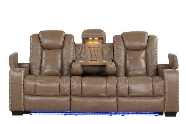 Stefano Brown 3-Piece Recliner Set