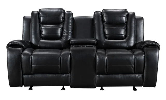 Jordan Black 3-Piece Recliner Set