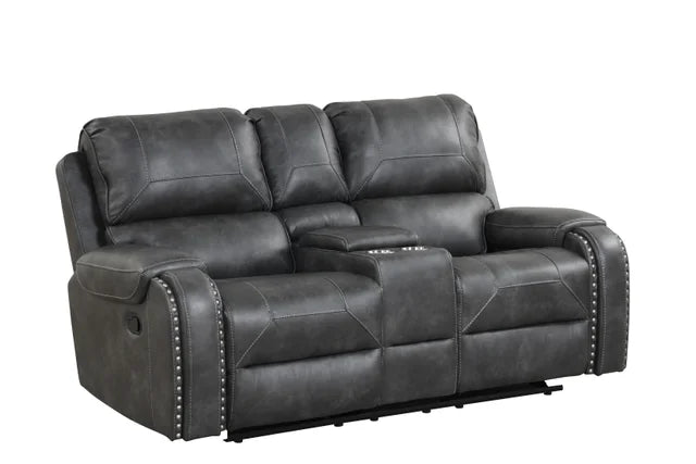 Titan Charcoal 3-Piece Recliner Set