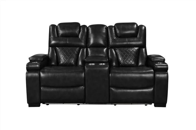 Woodland Black 3-Piece Power Recliner Set