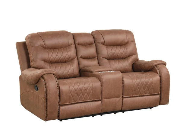 3001 Brown 3-Piece Recliner Set