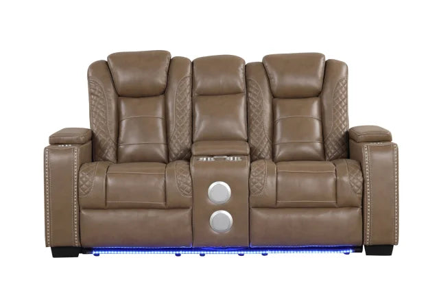 Stefano Brown 3-Piece Recliner Set