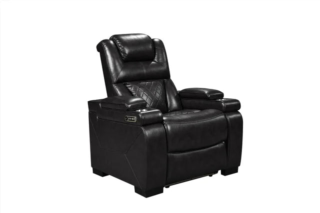 Woodland Black 3-Piece Power Recliner Set