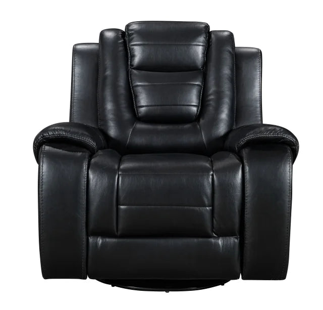 Jordan Black 3-Piece Recliner Set