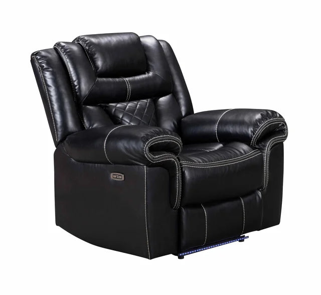 Alexa Black 3-Piece Power Recliner Set