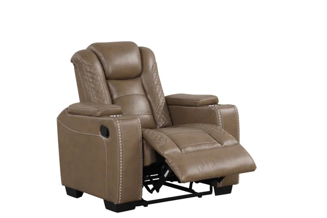 Stefano Brown 3-Piece Recliner Set