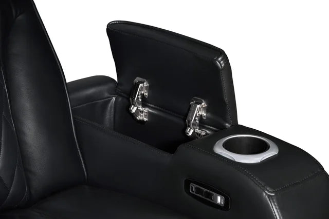 Dubai Black 3-Piece Power Recliner Set