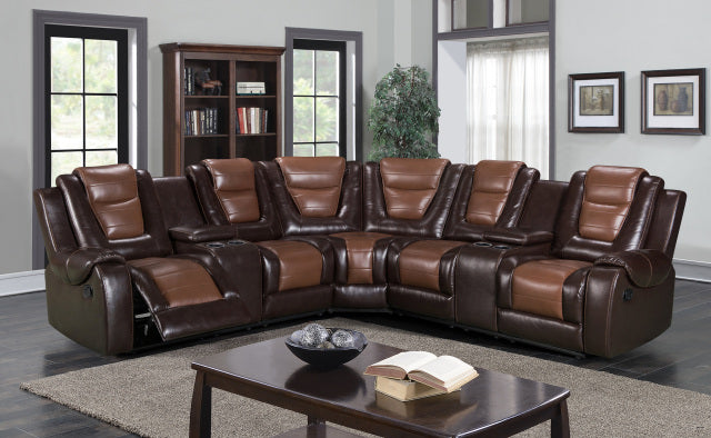 Jordan Brown Reclining Sectional